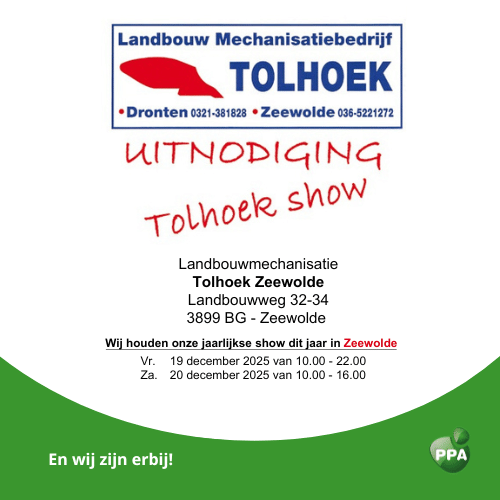 PPA aanwezig op Tolhoek Show 2025 in Zeewolde